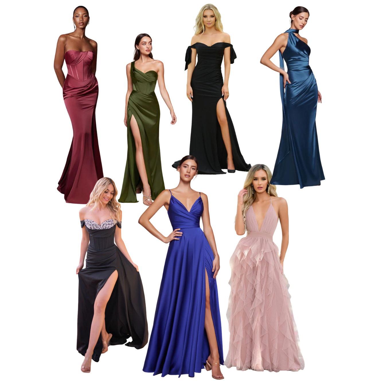 Examples of Women's Attire for BLACK TIE