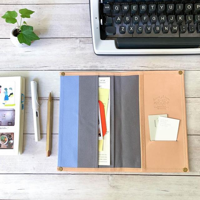 [TSLxBK] JIBUN Techo Cover A5 SLIM // Gray with Periwinkle