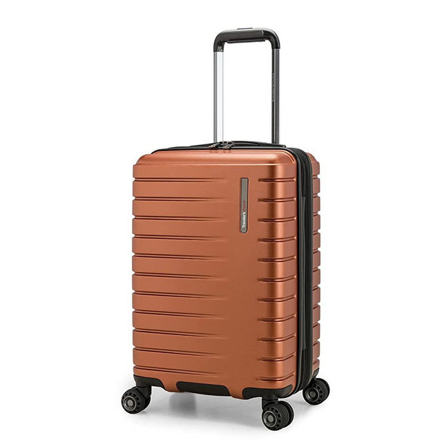Traveler's Choice Archer Polycarbonate Hardside Spinner Luggage Set, Orange, Carry-On 21-Inch