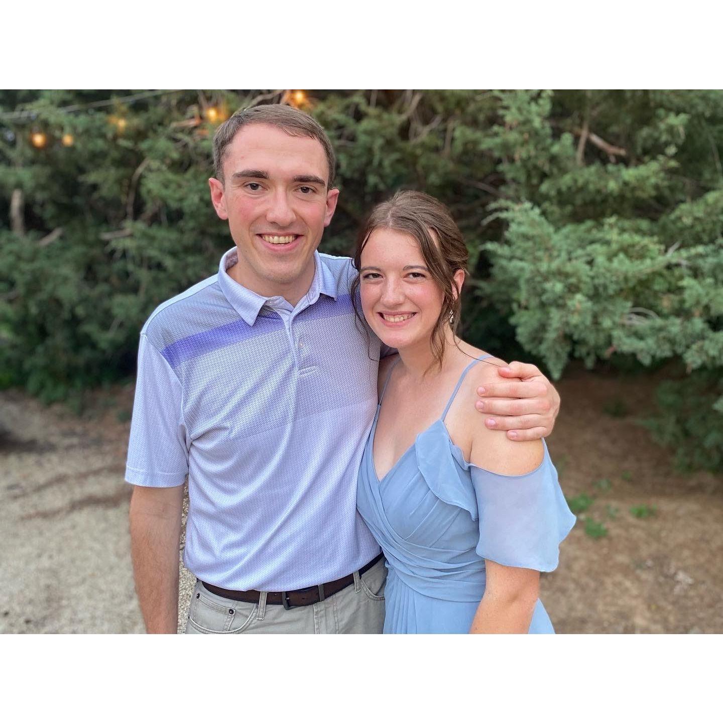 At the summer wedding of a dear friend.