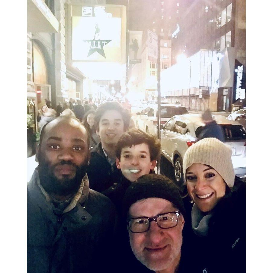 Hamilton with Montes, Woody and Sam - 2018