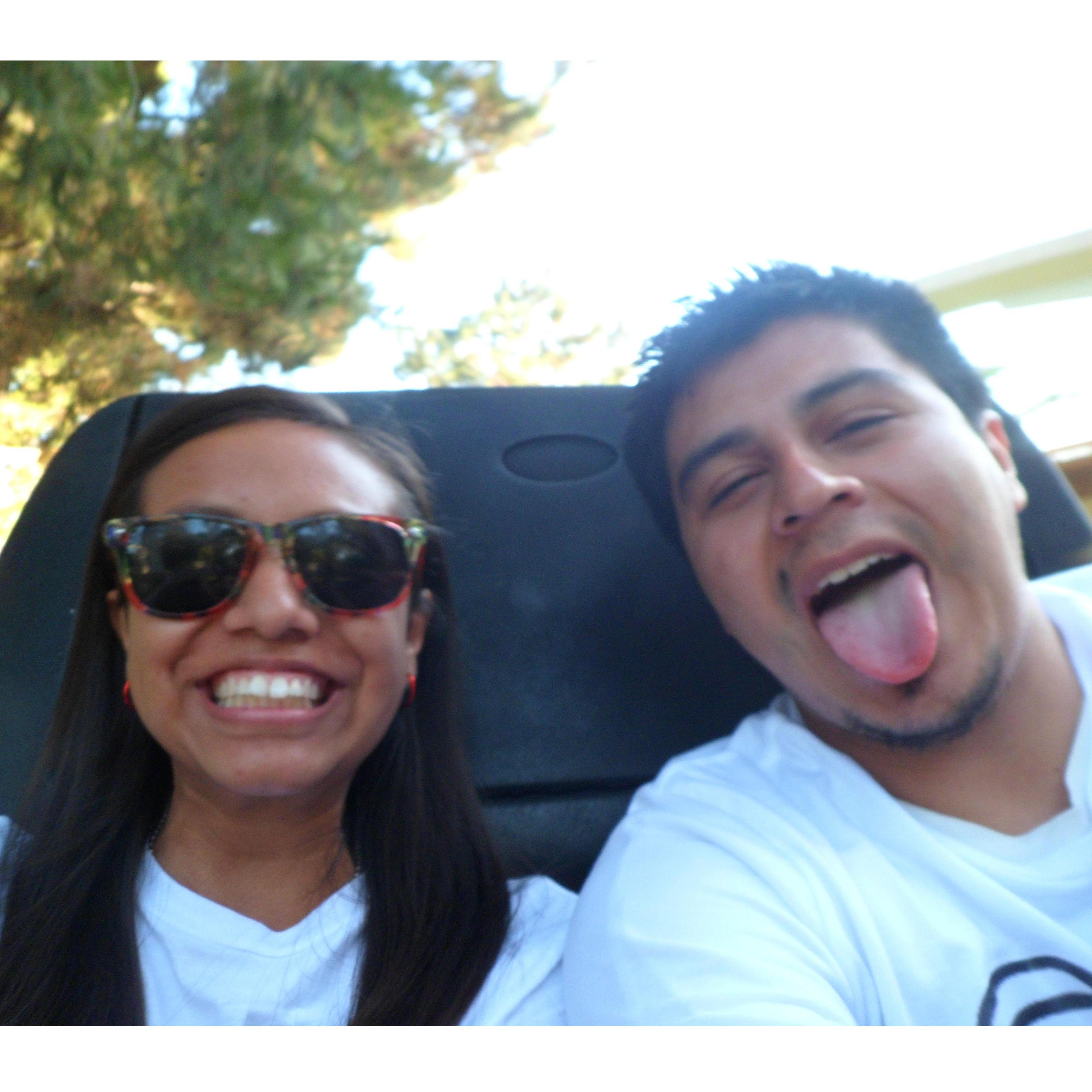 Autotopia, one of the fav rides to goof around on and be kids ;p