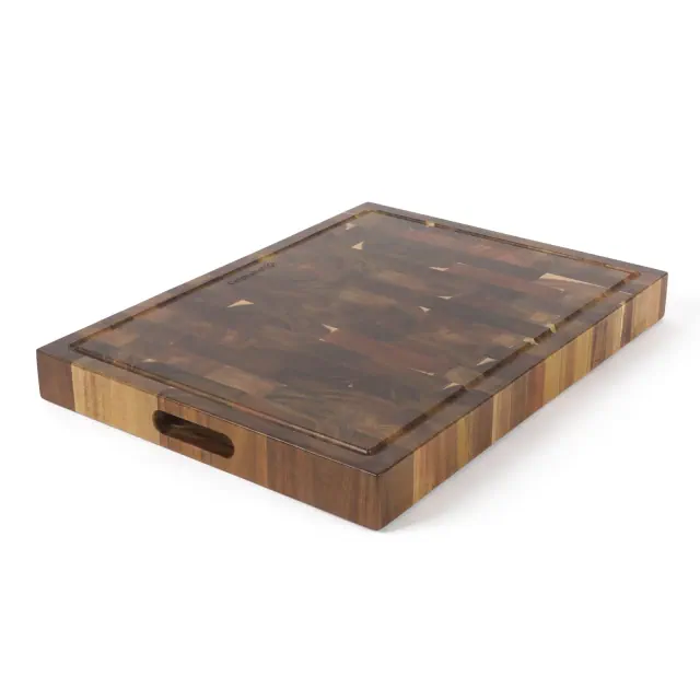 Calphalon Edge Guard End Grain Acacia Wood Cutting Board - 18in x 12in x 1.2in