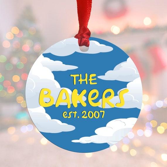 Simpson's Themed Christmas Ornament - Custom Christmas Ornament - Pop Culture ornament - Christmas ornament - Simpson's Gift