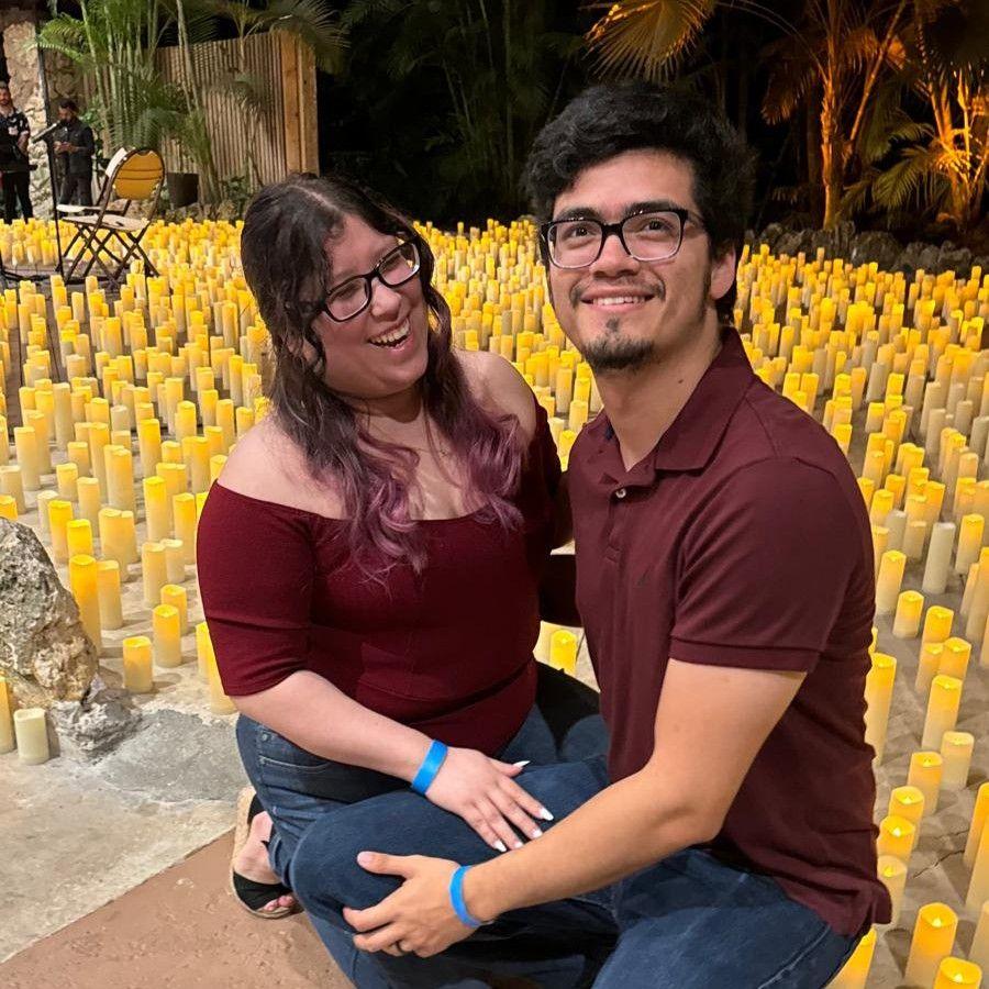 Couldn't attend the Eras Tour, so they settled for the next best thing: Taylor Swift Candlelight Concert. Pinecrest, FL. April 2024.