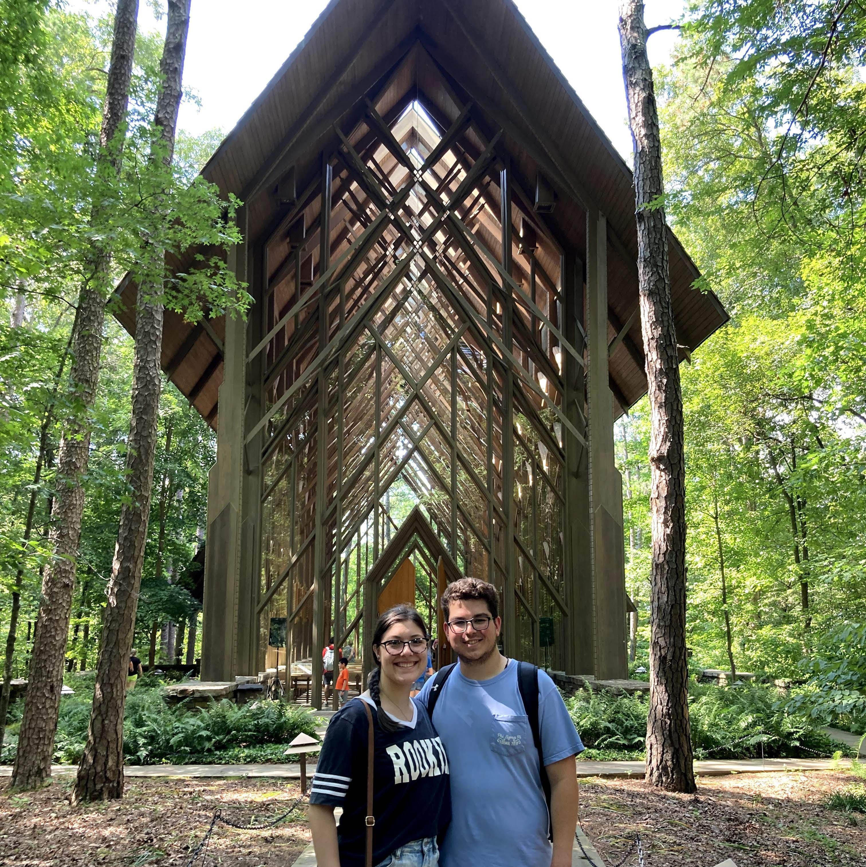 St. Anthony Chapel in Arkansas, the day before Michael proposed.
