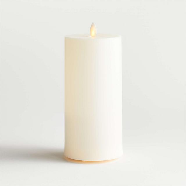 Flicker Outdoor Flameless Pillar Candle 4"x8"