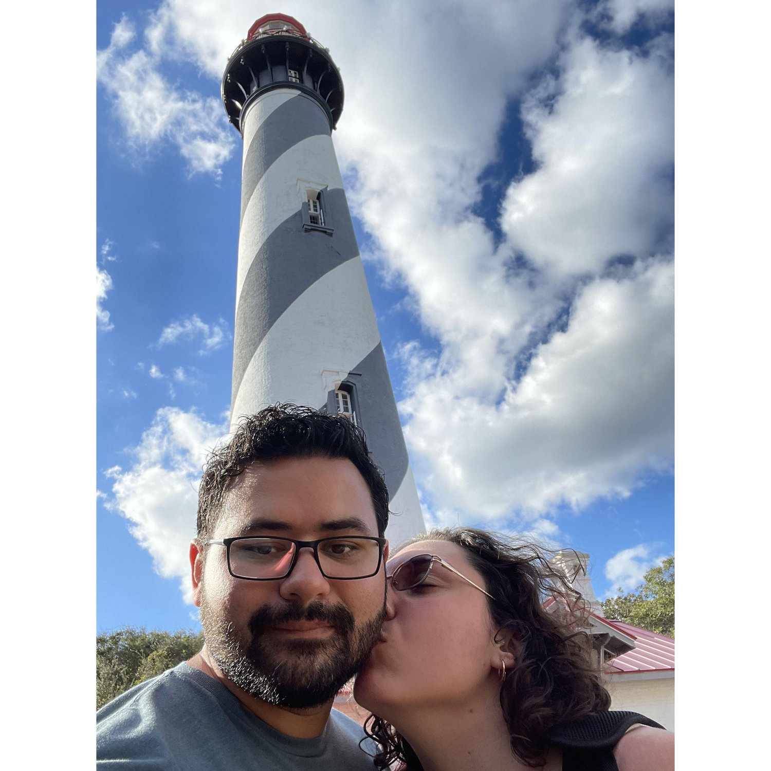 December 29th, 2021
We were going to climb the light house but there was over an hour wait and we still had a lot of driving ahead of us, so we settled for a selfie and a kiss lol.