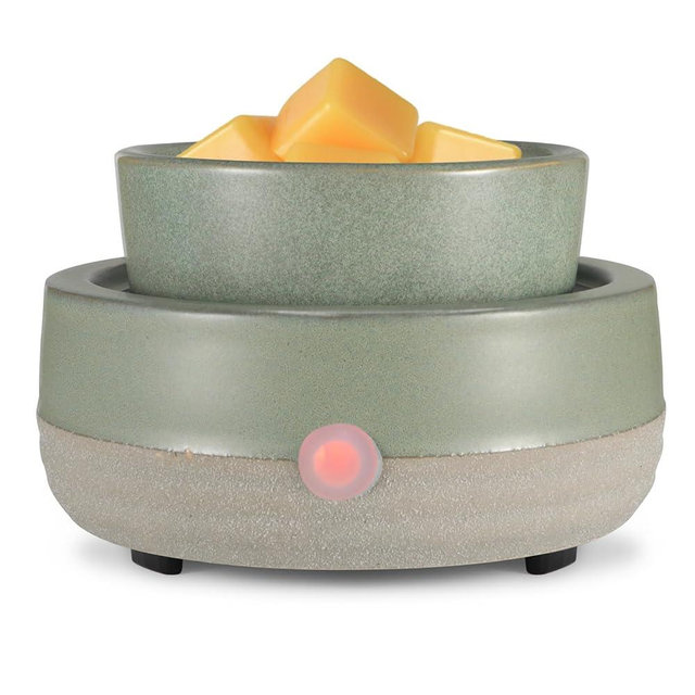 copinpin Ceramic Wax Melt Warmer,3-in-1 Electric Wax Warmer,Fragrance Wax Burner Candle Wax Warmer for Scented Wax and Home Decor, for mom(Light Green)