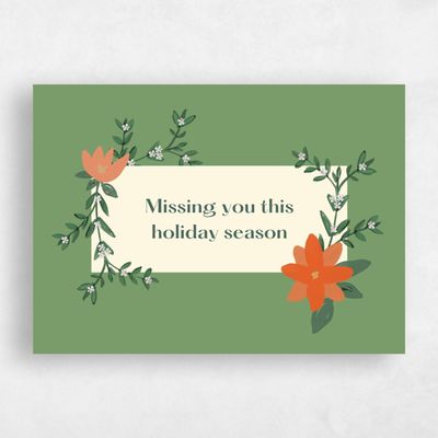 Green Holiday Card - Carcassonne Type