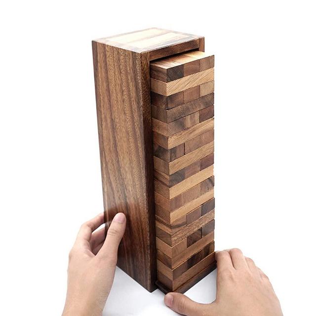Board Games for Families and Kids with a Stacking Block Games of Tumbling Tower Game Classic Wood that Will Challenges Your Skills in Adult Kids and Family to Get Fun Day and Night