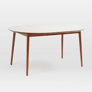 Fishs Eddy Expandable Dining Table , 42"-62", Walnut
