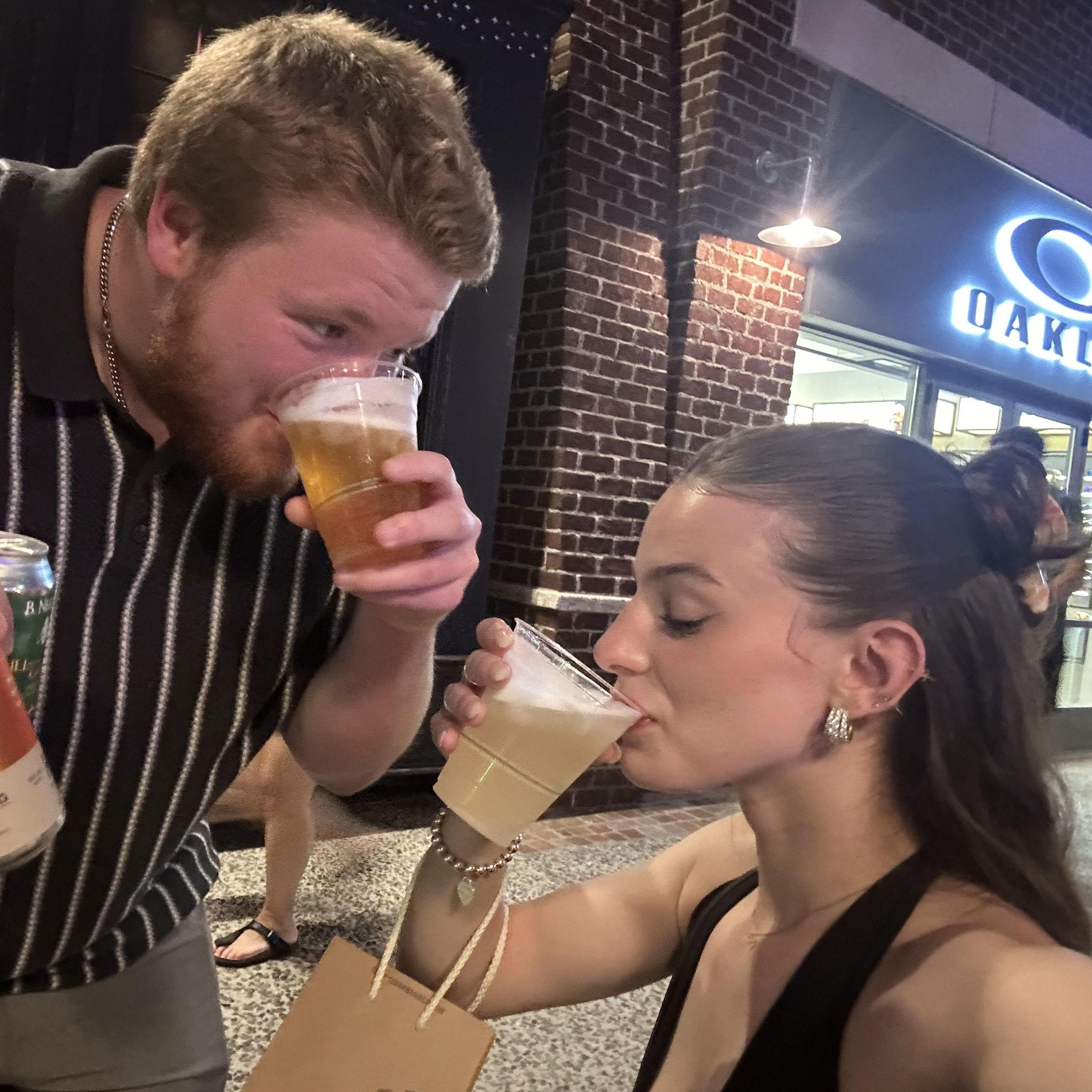 First Time Trying Honey Beer!