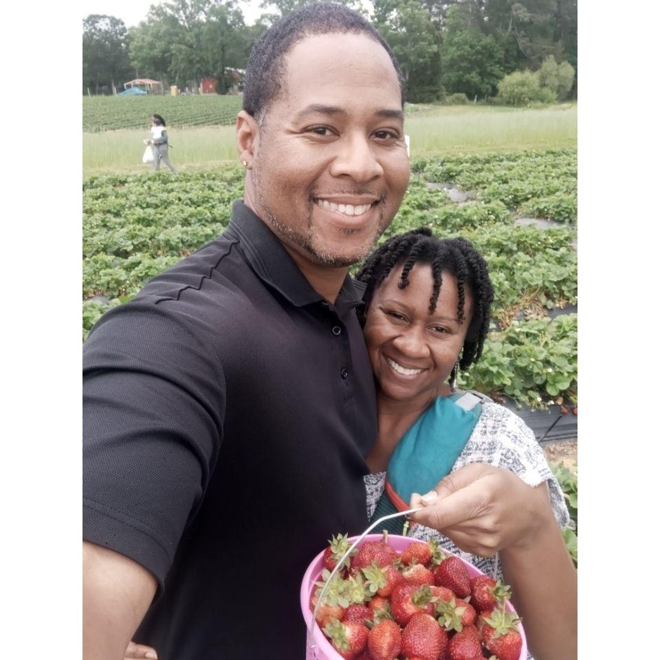 Strawberry picking -- May 10, 2022