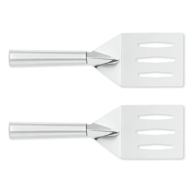 RADA Metal Grill Spatula –Stainless Steel Face and Aluminum Handle, 10-1/8 Inches, Pack of 2