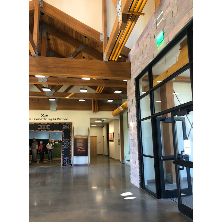 Here is a sneak peek of the inside of the visitor center - we have two classrooms that become one large classroom where the reception will be taking place.