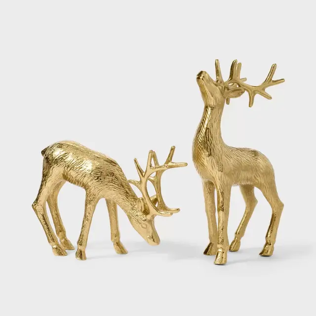 Set of 2 Large Deer Figurals Gold - Threshold™ designed with Studio McGee