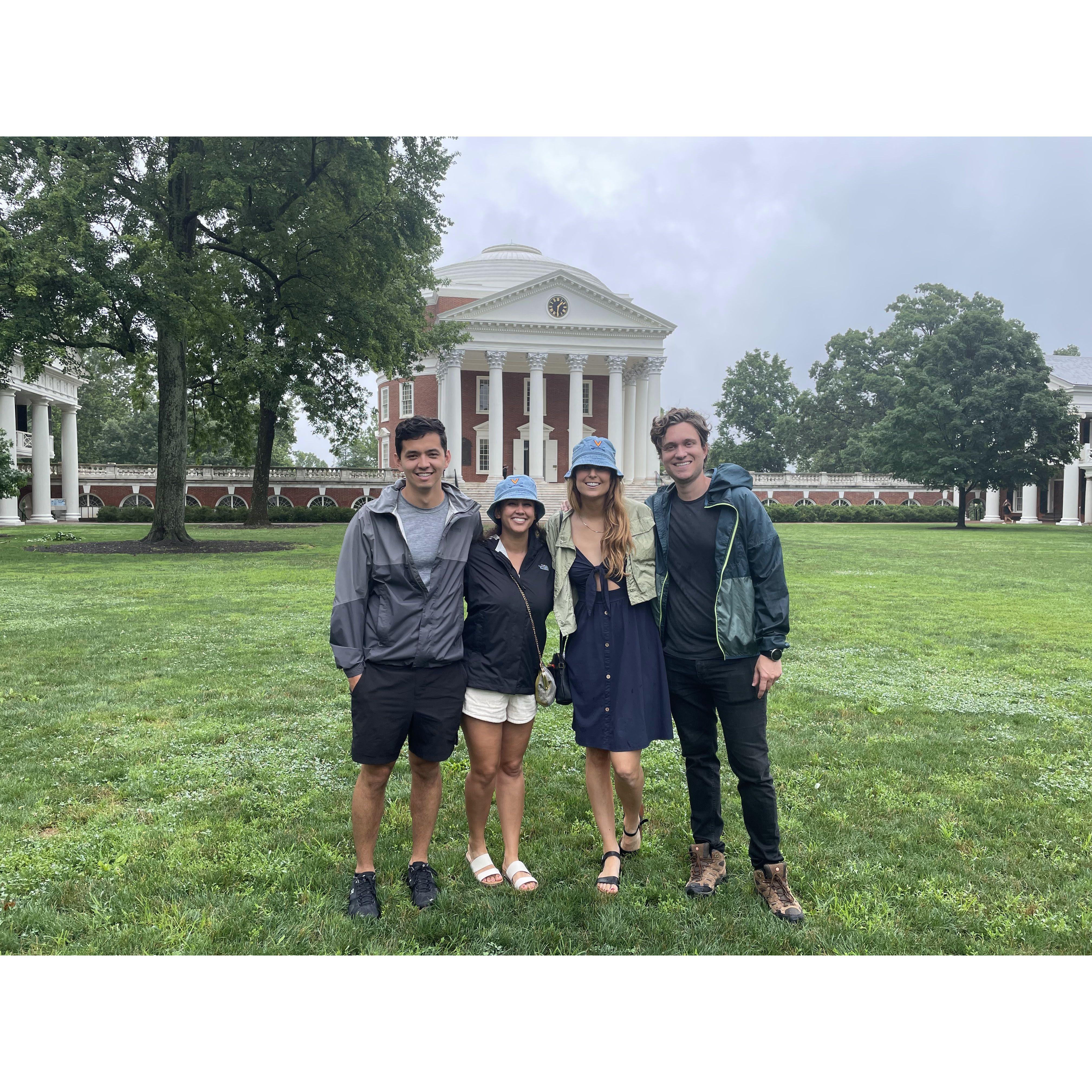 Kelsey's first time visiting Charlottesville with friends