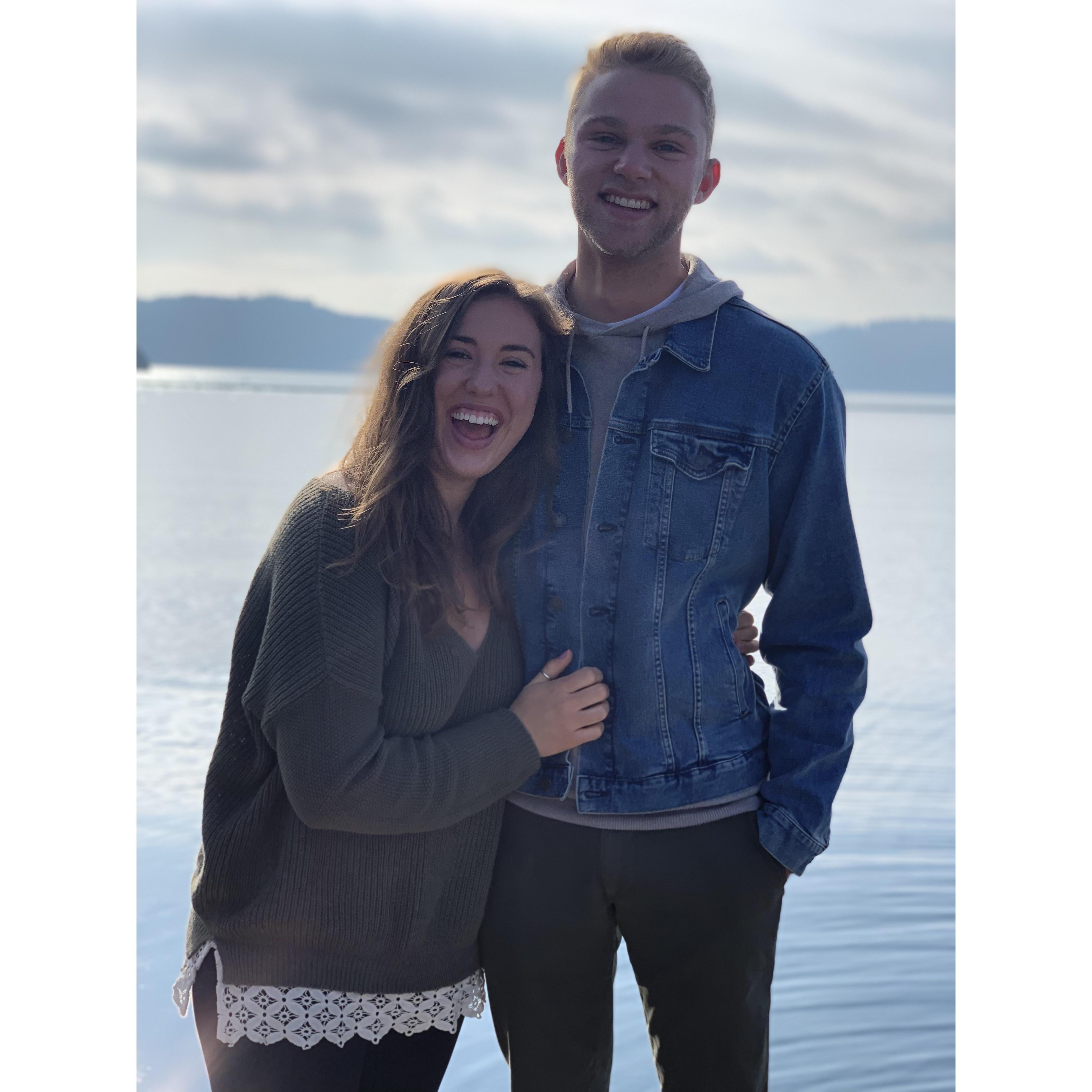 Trip to Coeur D' Alene: This picture was followed by excessive amounts of sushi.