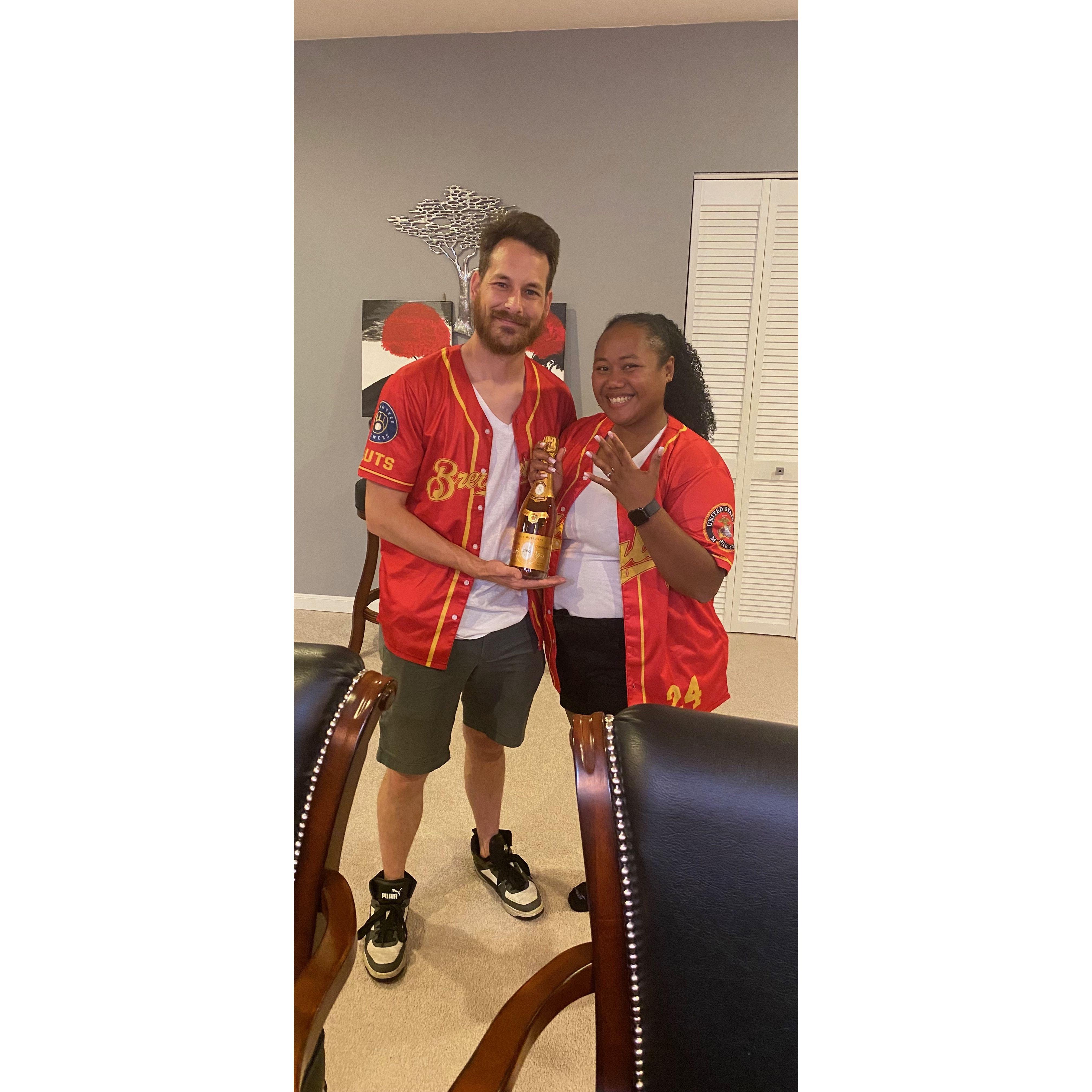 Cheers to the newly engaged