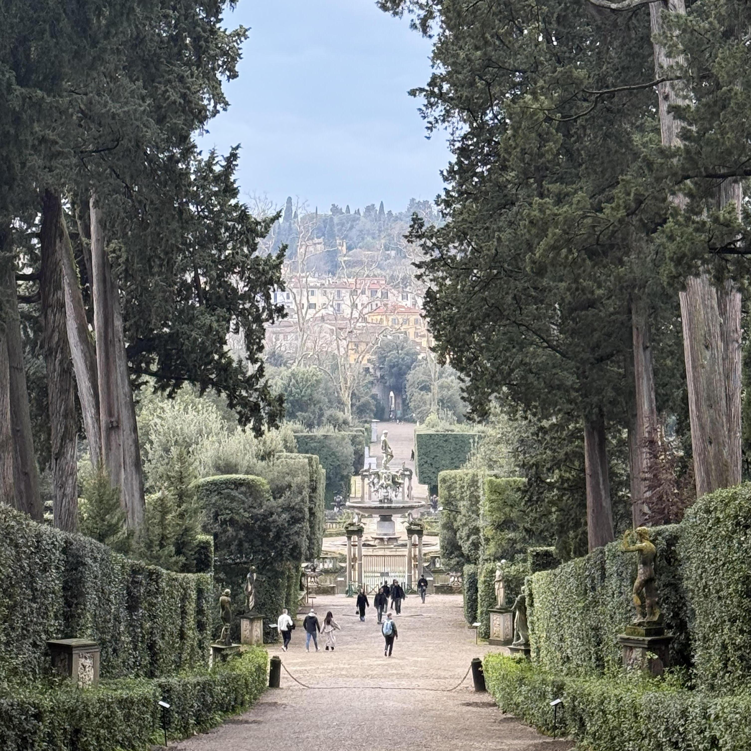 February 9, 2025 (Florence, IT): Boboli Garden -Where Alex proposed