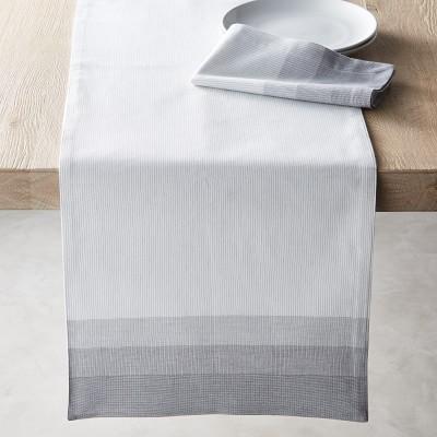 Classic Cotton Ombre Stripe Table Runner