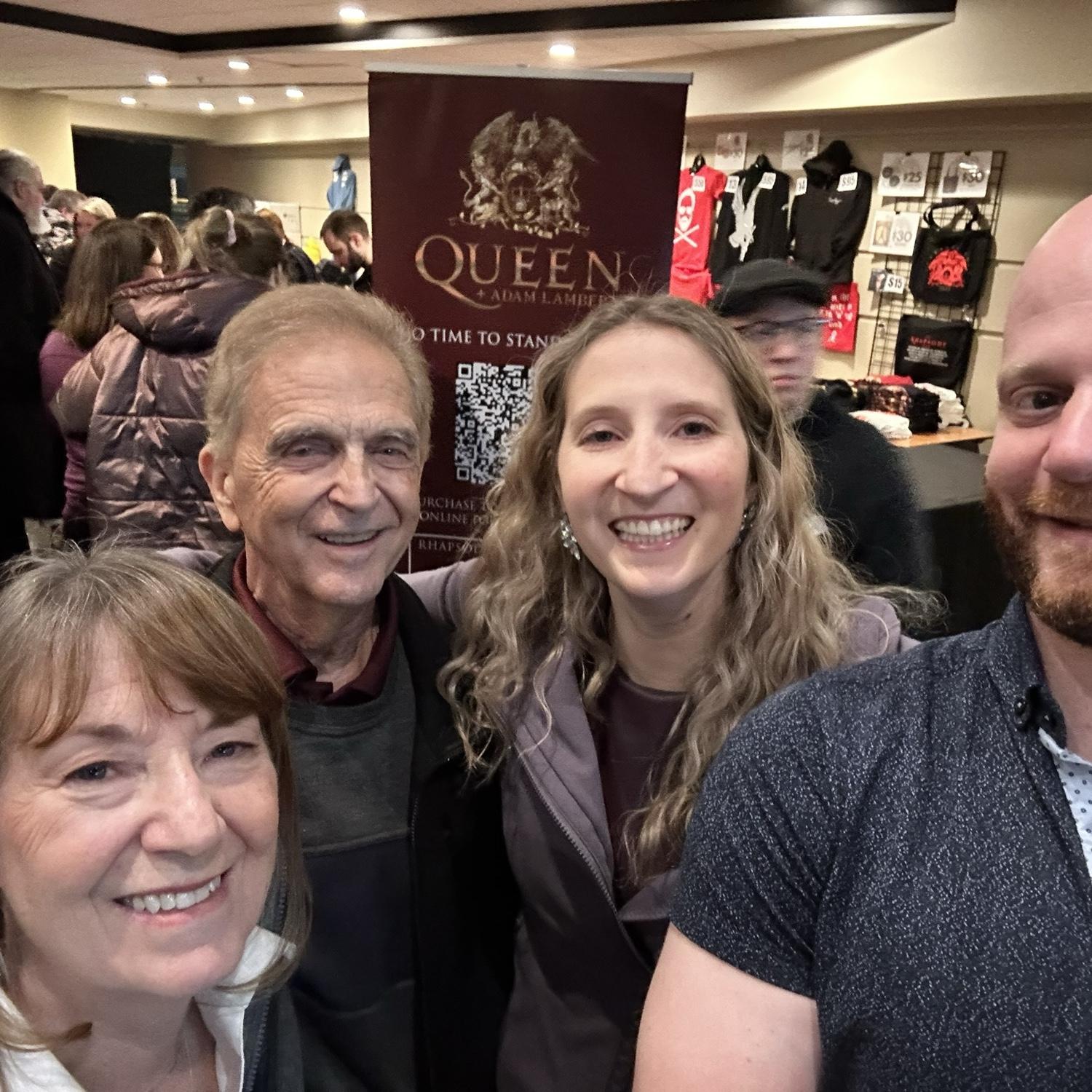 Queen concert with Ashley’s parents, Roger and Sharon