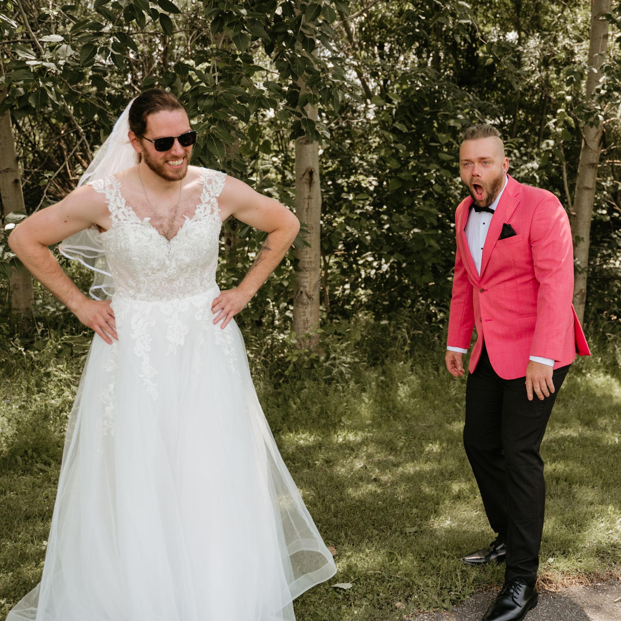 Le moment où il comprend qu'il n'y avait pas réellement de first look entre lui et moi, que c'était un piège