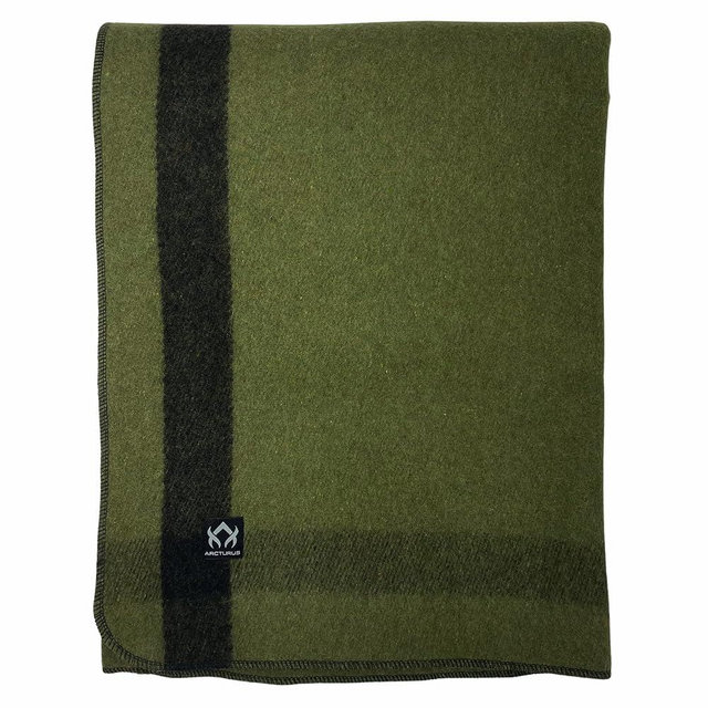 Arcturus Patterned Wool Blankets - 4.5lbs Warm, Heavy, Washable, Large | Great for Camping, Outdoors, Sporting Events, or Survival & Emergency Kits