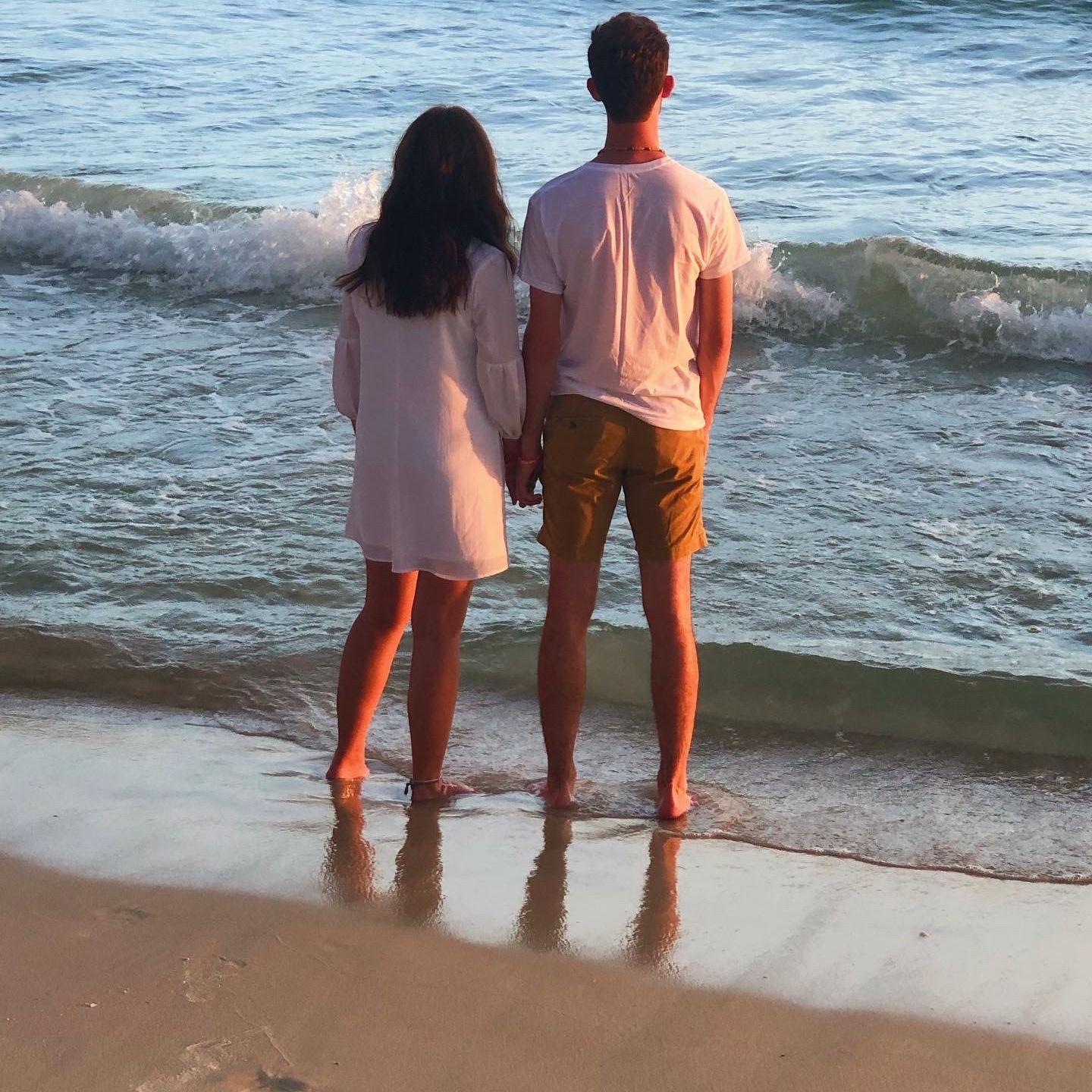 Sunset on the beach