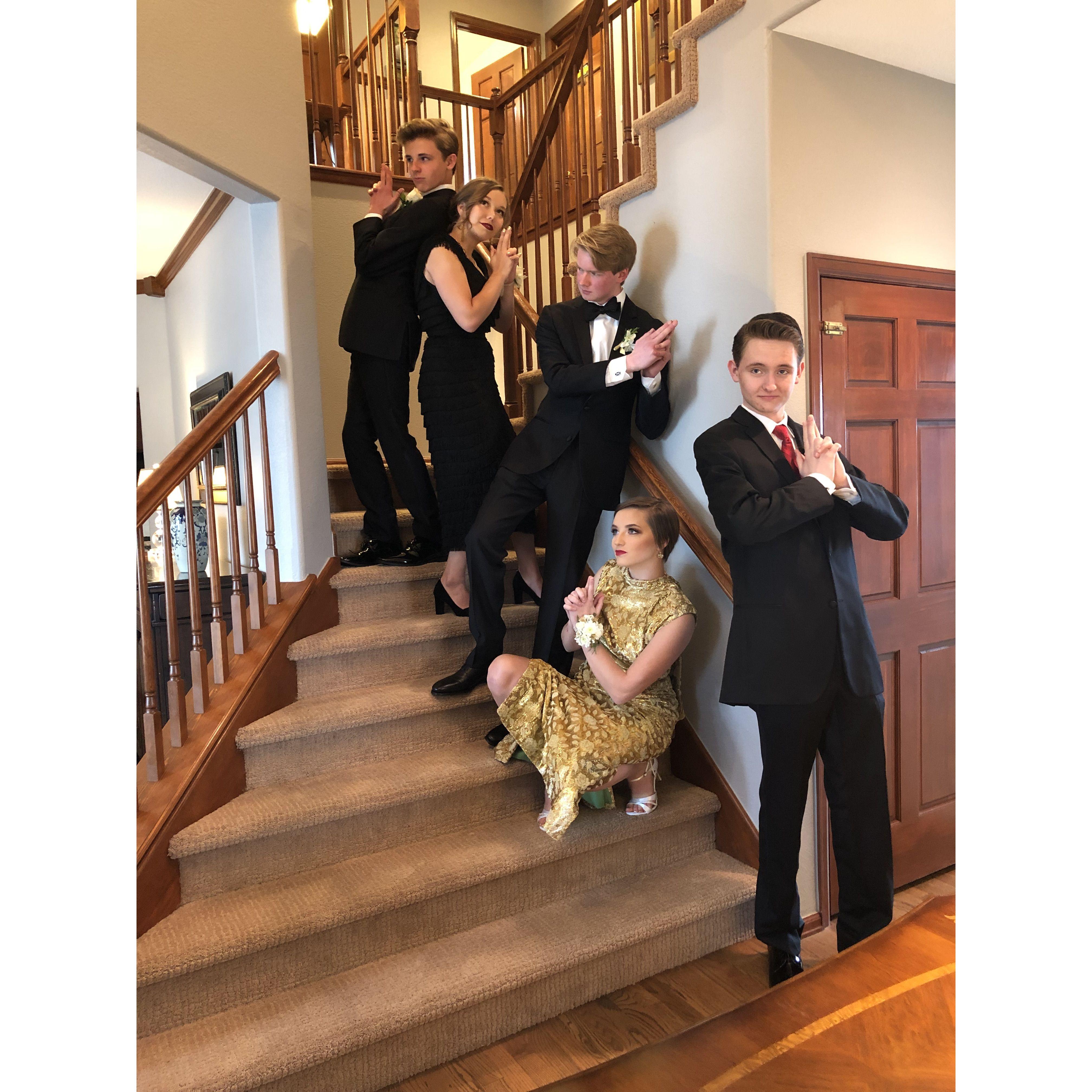Us and our senior year prom group.