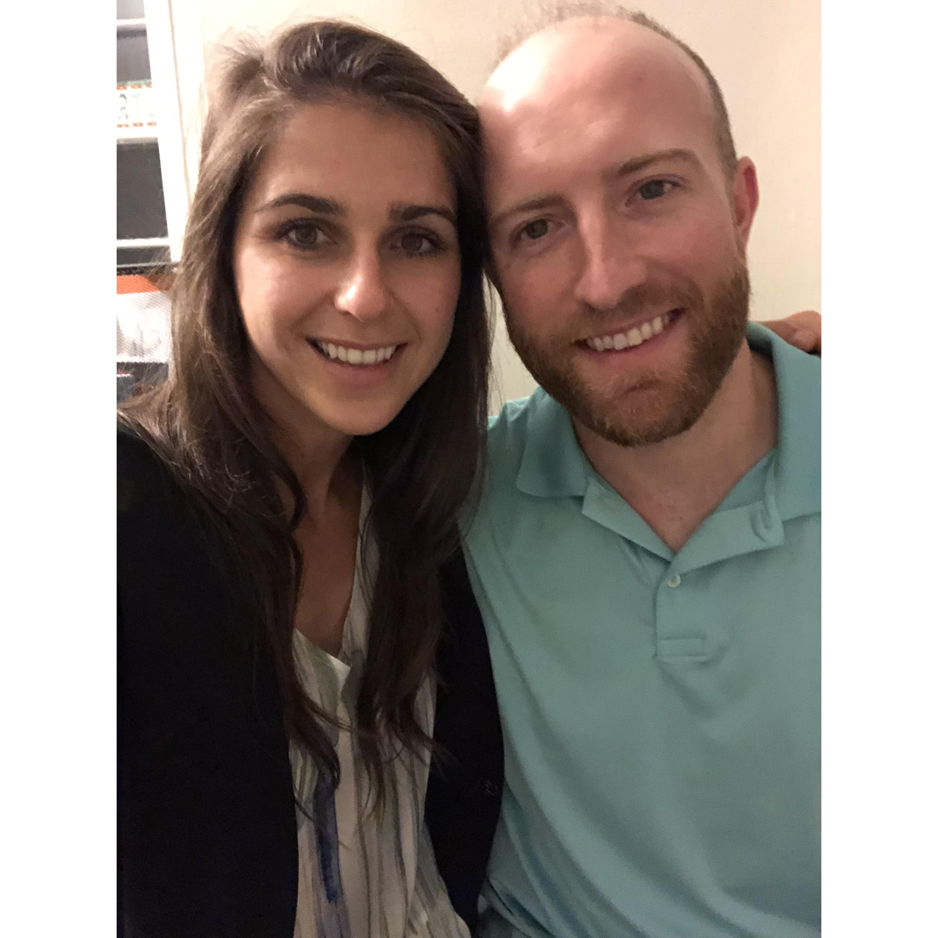 Celebrating Jared's raise in August 2019!