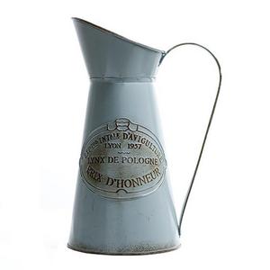 VANCORE Shabby Chic Large Metal Jug Flower Pitcher Vase