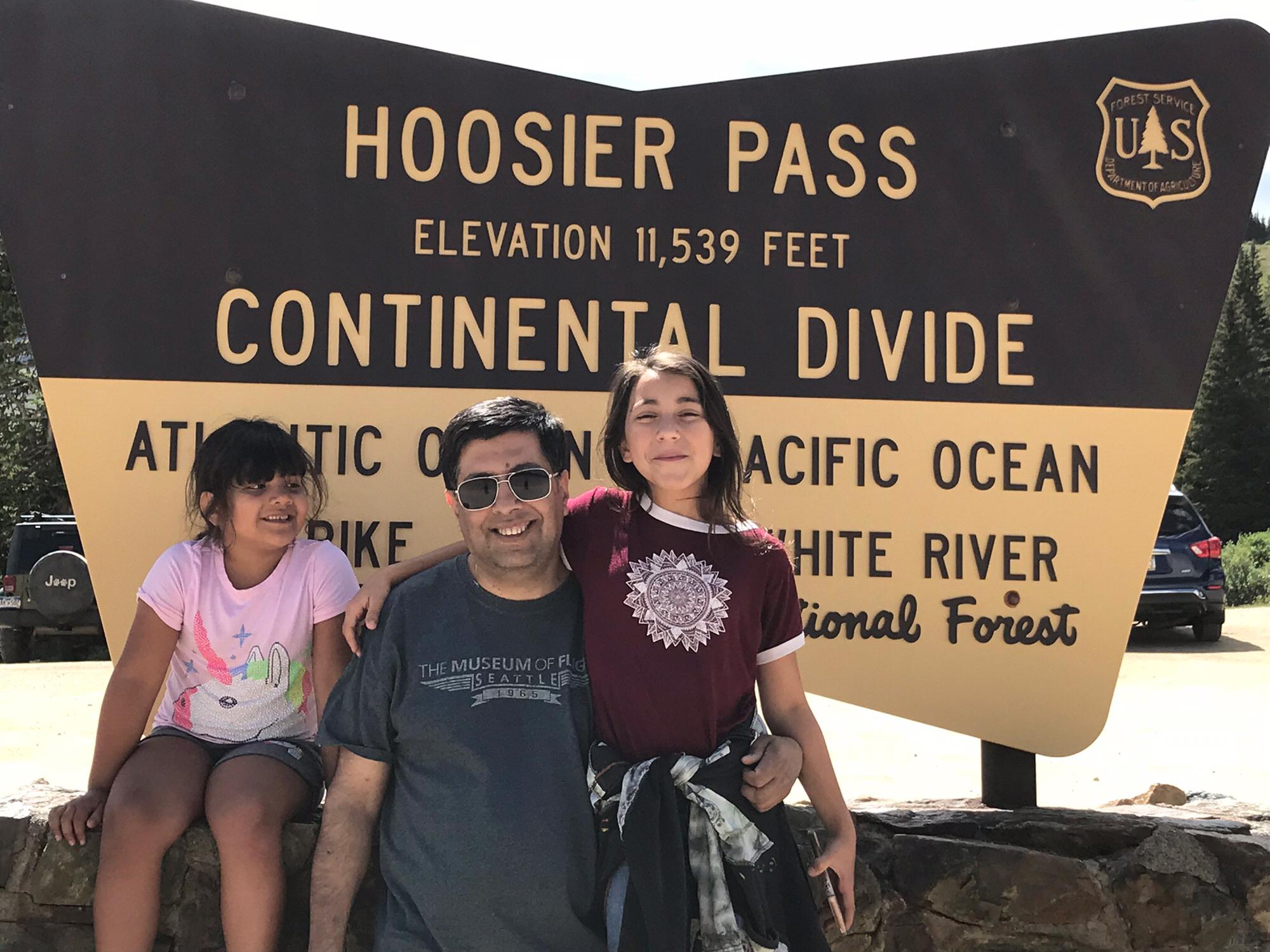 Reaching the Continental Divide in Colorado in June 2018