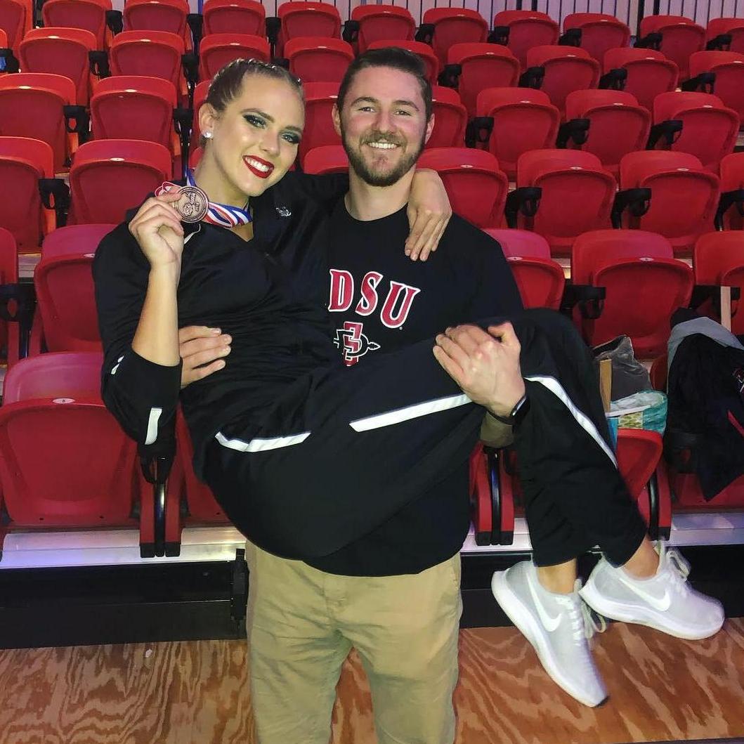 Jack in Florida to support Bailie's last college nationals!