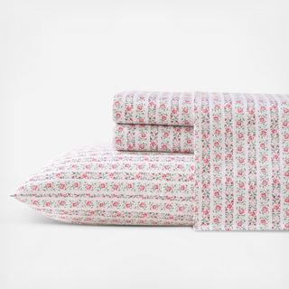 Marta Stripe 300-TC Cotton Sateen 4-Piece Sheet Set
