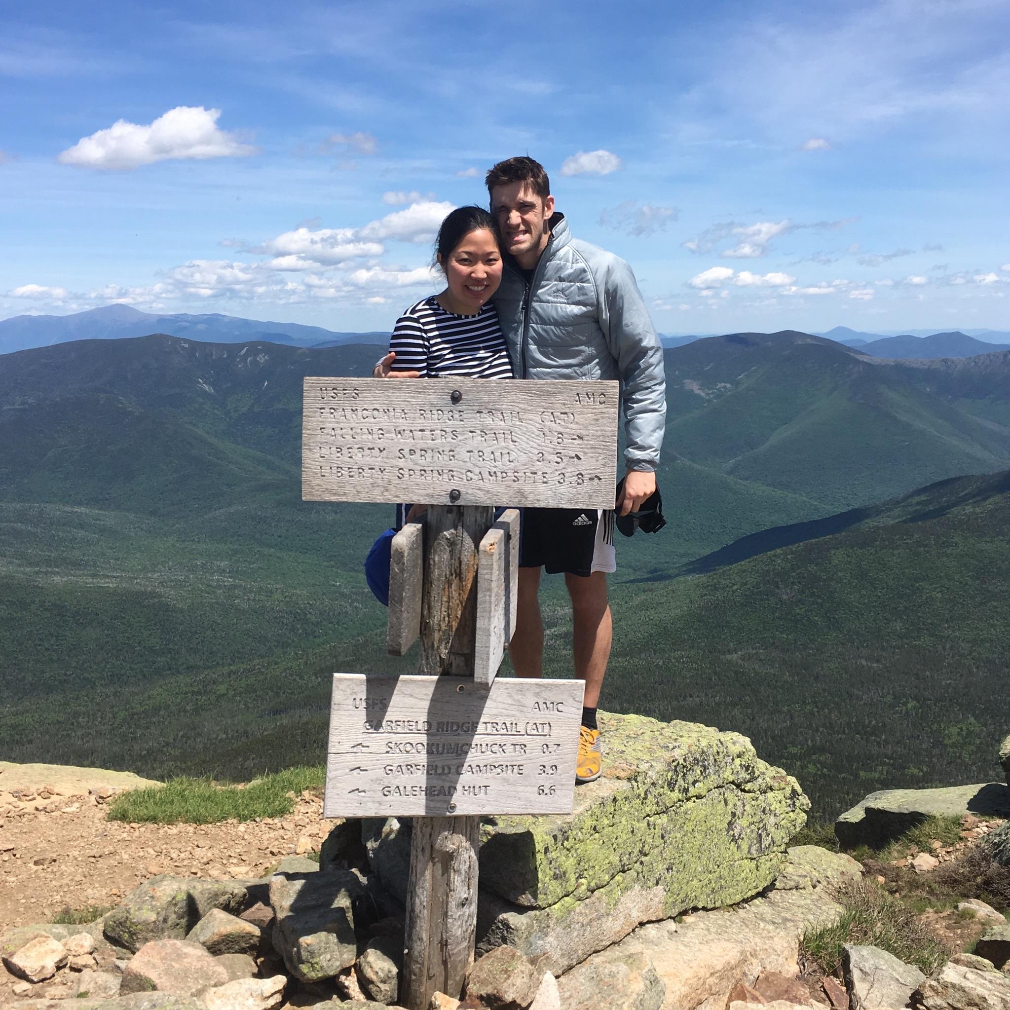 White Mountains, NH. At the top of Mt Lafayette!