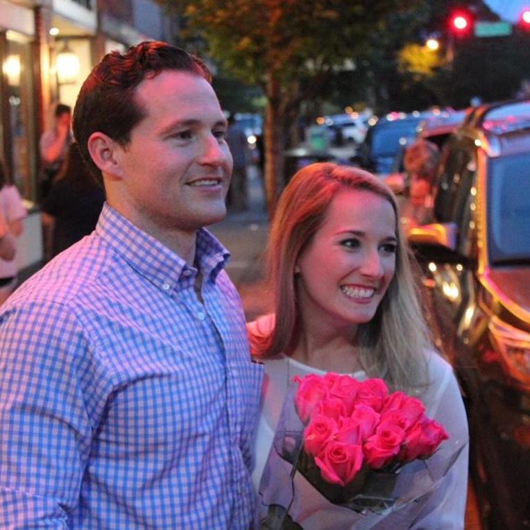 The night we got engaged. May 5, 2018