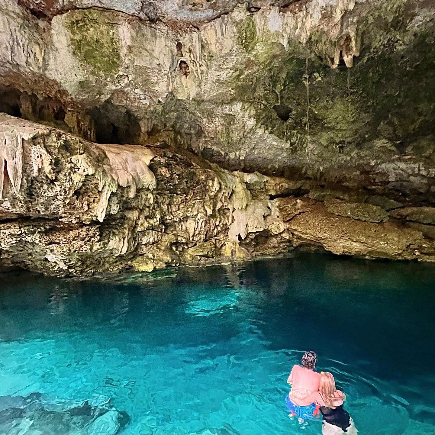 Enjoying the cenote in Mexico! January 2022