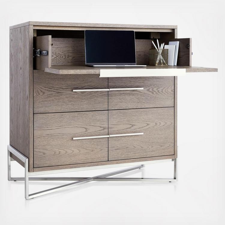 Crate And Barrel Covert Secretary Desk Zola