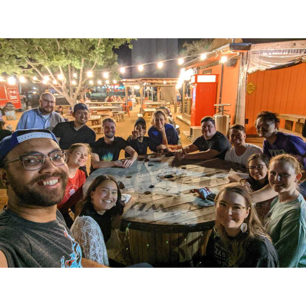 A few days after we first met, our young adult group hosted a game night. One of the many instances where we got to observe each other in group settings before we started dating!