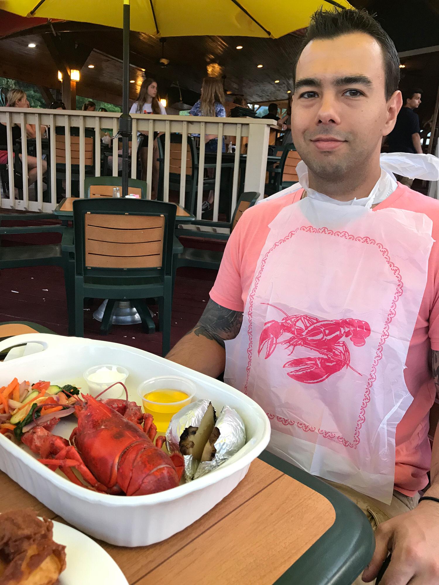 Our trip to Lake George. Josh was excited for his Lobster dinner!