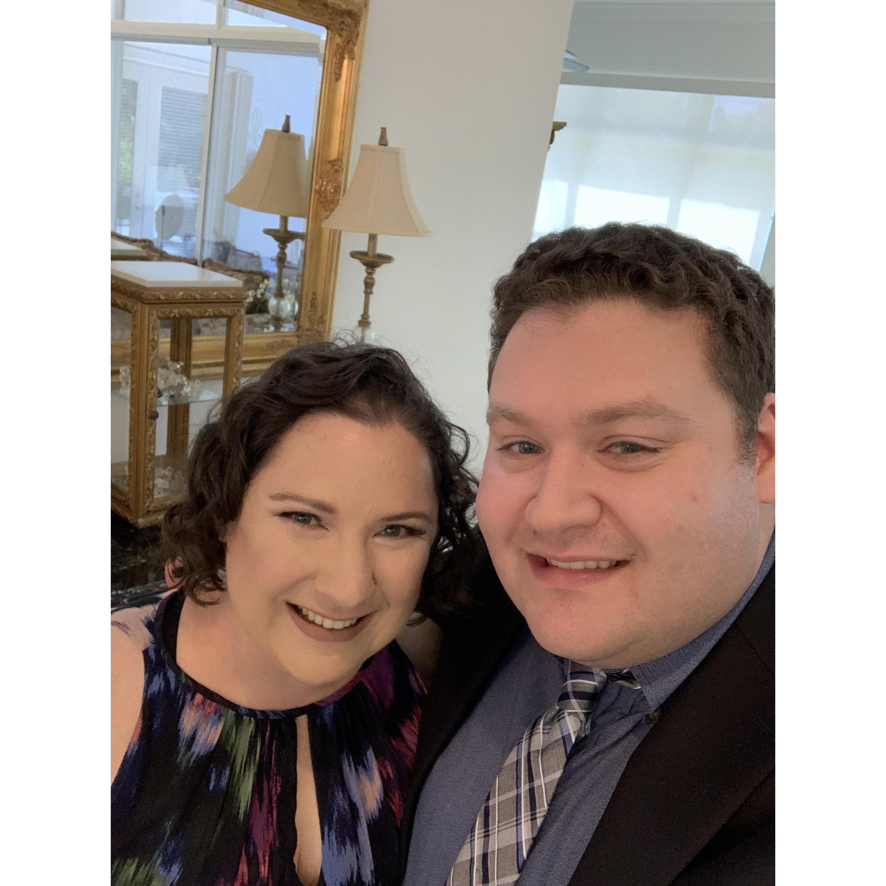 Right before heading to Joshua and Nicole Salit's wedding.