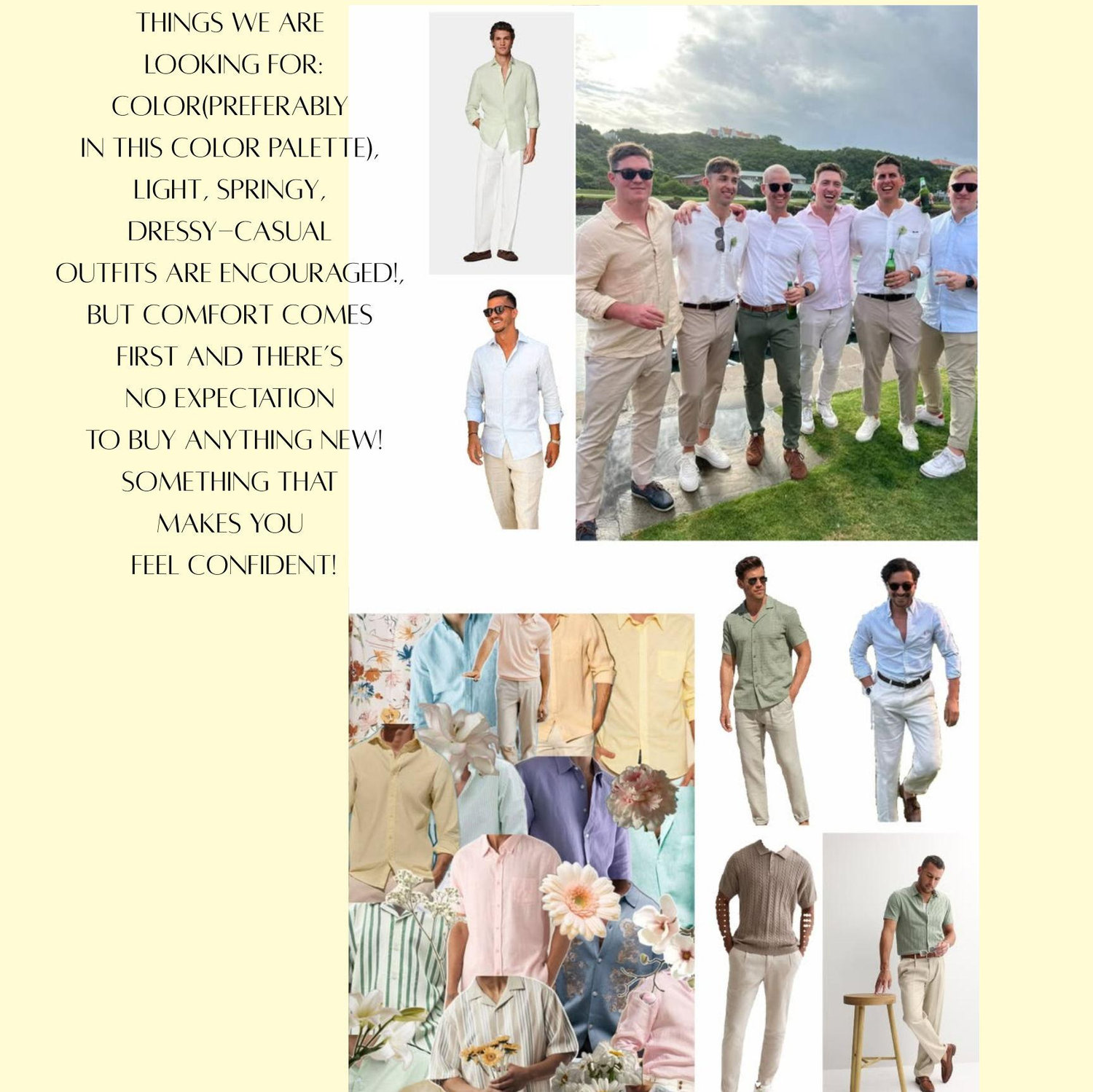 Men: What to wear