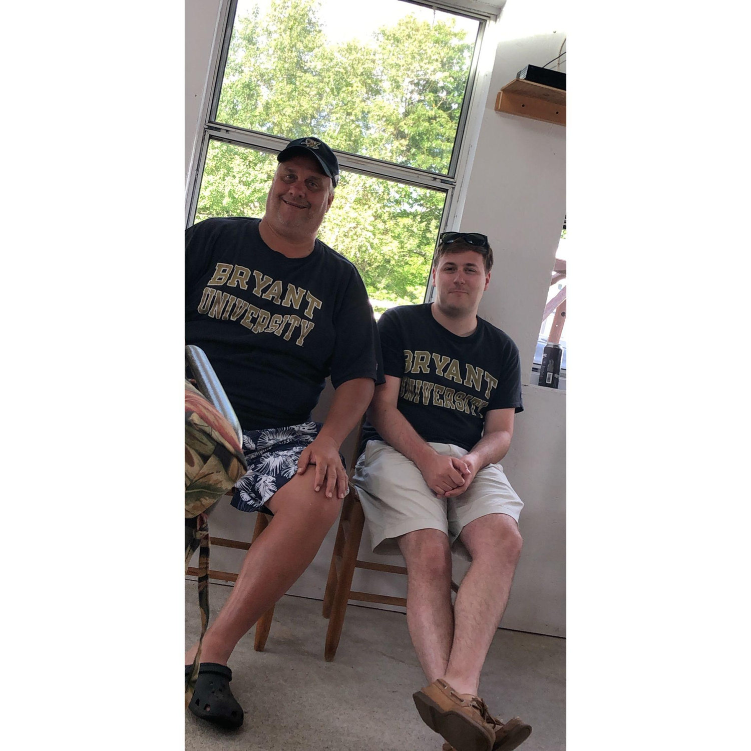 Kev and Danny D in matching Bryant tops