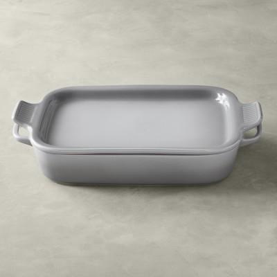 Le Creuset Stoneware Rectangular Baker with Platter Lid - French Grey