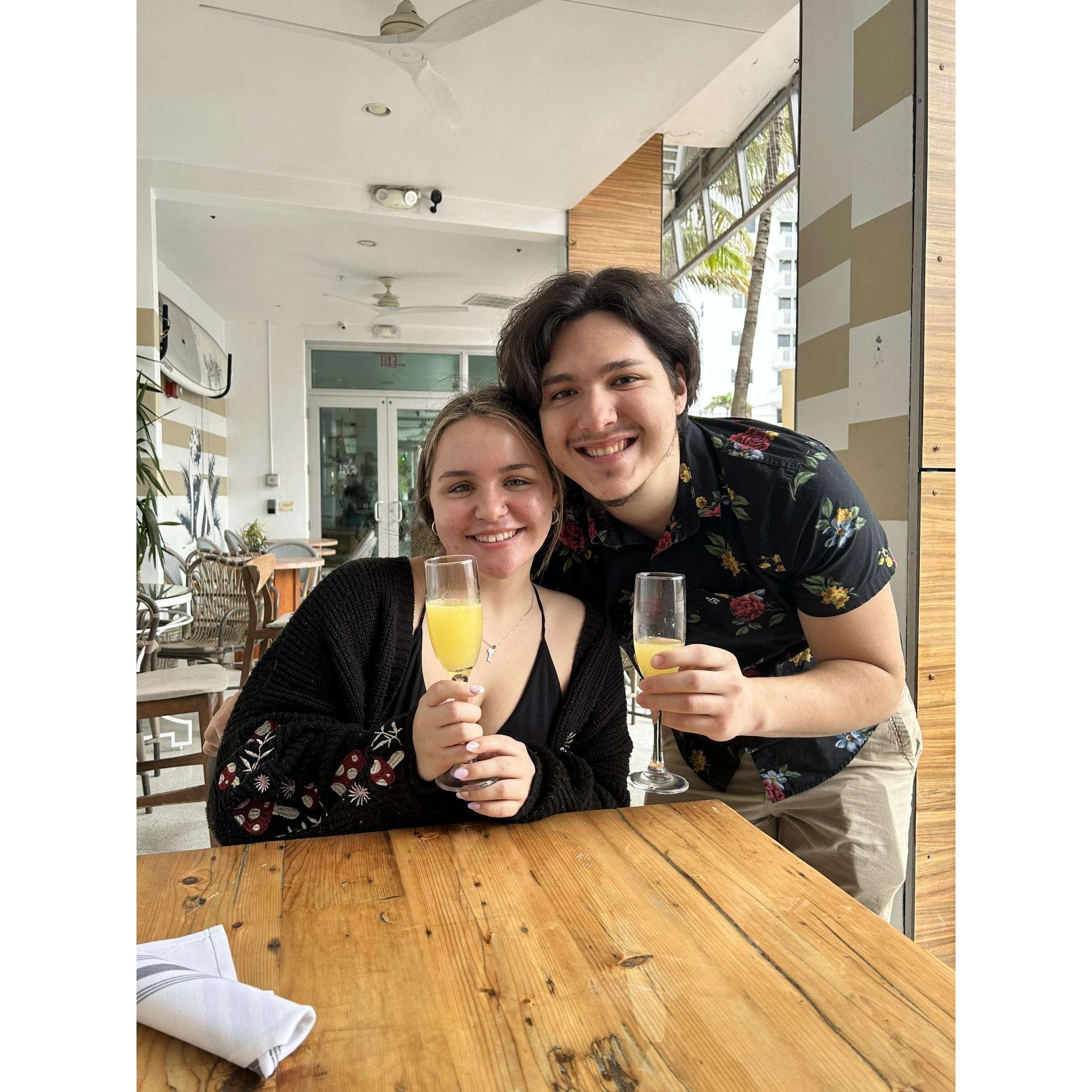 Us in miami for Katie's birthday