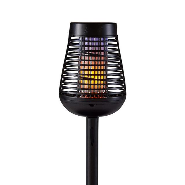 PIC Solar Insect Killer Torch (DFST), Bug Zapper and Flame Accent Light, Kills Bugs on Contact - Twin Pack