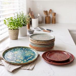 Handmade Plate Set by Lori B Pottery