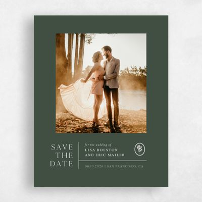 Evergreen Wedding Save the Date - Grandiflora Photo